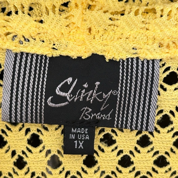 Yellow mesh over piece Sz 1X - Picture 3 of 3